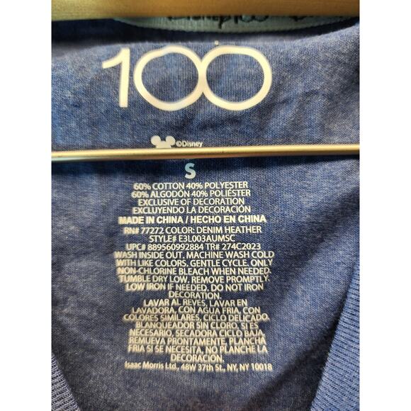 Disney Adult Shirt Small 100th Anniversary Graphic Short Sleeve Crewneck Graphic - Picture 3 of 5